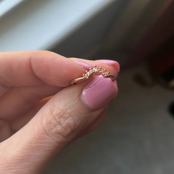 Rose Gold Sunburst 3 Piece Ring - Picture 10 of 12